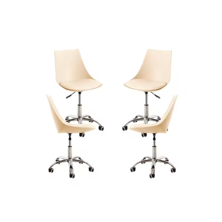 Pack 4 Sillas Blok Office - Beige - 1