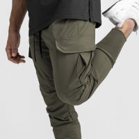 Nuevos Pantalones De Cargo Para Hombre 2024 Multi-Bolsillos Estilo Safari Fitness Y Deporte Pantalones Casuales De Cintura Media - details 24