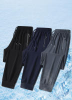 Pantalones De Correr Para Hombre Verano Transpirables Quick Dry Elasticidad Pantalones De Deporte Y Gimnasio Ice Silk Rectos - details 2