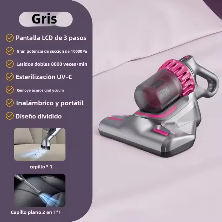 Aspiradora Portátil Multifuncional 10Kpa Para Eliminar Pulgas Y Polvo Con Motor Brushless Alta Succión Para Limpieza Doméstica - 1