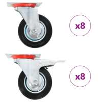 vidaXL Ruedas Giratorias con Diámetro 100mm Manipulación Materiales Mueble Cantidad 4 unidades,  8 unidades,  12 unidades y mas - details 1