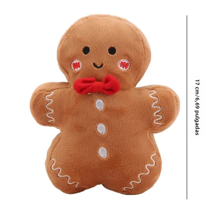 Muñeco De Galleta De Navidad De Peluche Suave Juguete De Almohada Cómoda Decoración Para El Hogar Regalo Para Niños - 1