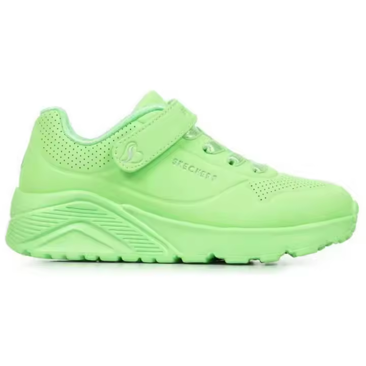 Zapatillas Skechers Uno Lite para niñas en color verde - 1