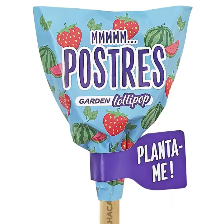 Garden Pocket - Piruletas de Semillas Postres para Aderezar Tus Platos con Fresas, Sandía y Albahaca - 1