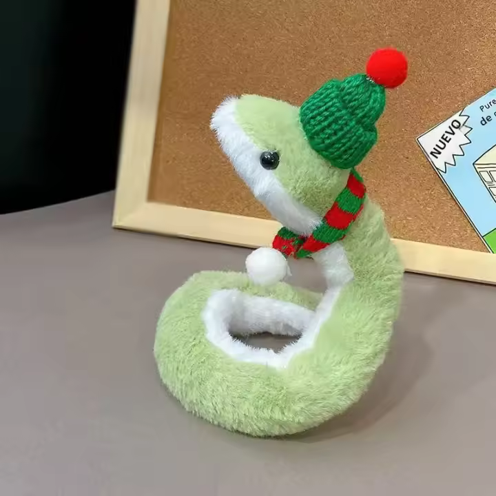 Juguete De Peluche De Gato Lindo Y Serpiente Duradero Para Juegos Interactivos Y Relajación Adecuado Para Gatos Y Perros - 1