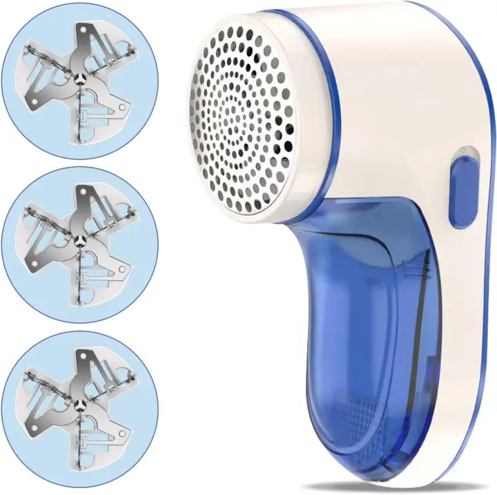 Removedor de Pelusa Eléctrico, Carga USB, incluye 2 Cuchillo, Pastilla de afeitar para suétes para muebles de ropa - 1