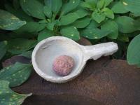 INCIENSOSHOP - Sahumador de Cemento en Tamaño Chico para Purificación y Aromaterapia adecuado para quemar bombas de defunción - details 2