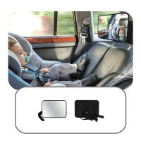Espejo De Seguridad Para Asiento Infantil Ajustable Y Amplio Para Coche Monitor De Bebé Espejo Interior De Coche Cuadrado - details 7