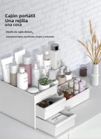 Caja De Maquillaje Con Cajones De Almacenamiento Para Escritorio De Vestíbulo Organizador De Cosméticos Y Labiales Para Dormitorio - details 5
