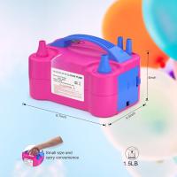 Herramienta de bola inflable portátil con bomba de Aire Eléctrica Inflador de Globos de Doble orificio V 220-240V 50HZ 600W Regalo de Navidad-100 Globos de regalo -- Black Friday-Gift de Navidad - details 6