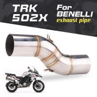 Pipón De Acero Inoxidable Para Motocicleta Middle Link Modify Slip-on Con Interface De 51mm Para Benelli TRK 502X TRK502X - details 1