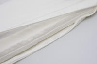 LALA - Cuna de Bebe envolvent de Algodón Puro satinado Blanco barandilla de Bebe almohadilla de Protección satinado Blanco 60*30*3 extraible y lavable, - details 5