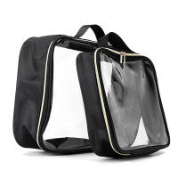 Bolsa De Maquillaje Portátil Para Viajes Transparente Y Impermeable Organizador Grande De Cosméticos Para Mujeres Estuche De Belleza - details 0