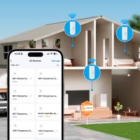Sensor De Temperatura Y Humedad Inteligente AVATTO Tuya WIFI Medidor De Clima Para El Hogar Con Alexa Google Home Batería Recargable - details 1