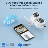 Cámara De Seguridad BESDER 8MP PTZ 5G HZ Wifi Con Visión Nocturna Y Detección De Humanos CCTV Exterior IP Protección IP Surveillance Para Interior Y Exterior - details 14