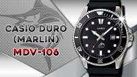 Reloj Hombre Buceo Casio Marlin MDV-106-1A 44mm Negro Resistente Al Agua - details 5