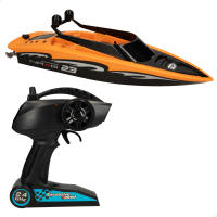 Racing Boat Lancha teledirigida, 31x10x9 cm, Frecuencia 2,4 GHz, 35-40 m alcance, 6 direcciones, Juguetes teledirigidos, Lancha rc, Barco radiocontrol, Juguete para niños de 4 años - details 0