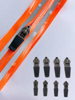 10pcs Cabezas De Cierre De Cremallera Impermeables 3# 5# Para Inserción Reversa En Nylon Invisible Accesorios Para Bricolaje De Bolsas - details 16