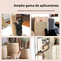 Cuerda De Sisal Natural Para Gatos 20/50M 4/6/8MM Herramienta Para Artesanía DIY Protector De Muebles Antirrascas Poste De Rasguño Arbolito De Gatos - details 6