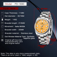 Reloj Mecánico Para Hombre PAGANI DESIGN 2024 NH35 Automático Acero Inoxidable Cristal De Esmeril 20Bar Impermeable 39mm - details 2