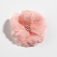 10PCS Flores De Encaje Artificial De Tela Para Accesorios De Cabello 5.5CM 2.1'' Decoración De Casa Para Bodas Y Fiestas Arreglo De Bouquet - details 6