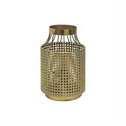 FABRILAMP Lámpara de Mesa Vizela Oro Envejecido 1xe27 31xØ20x20cm - 1