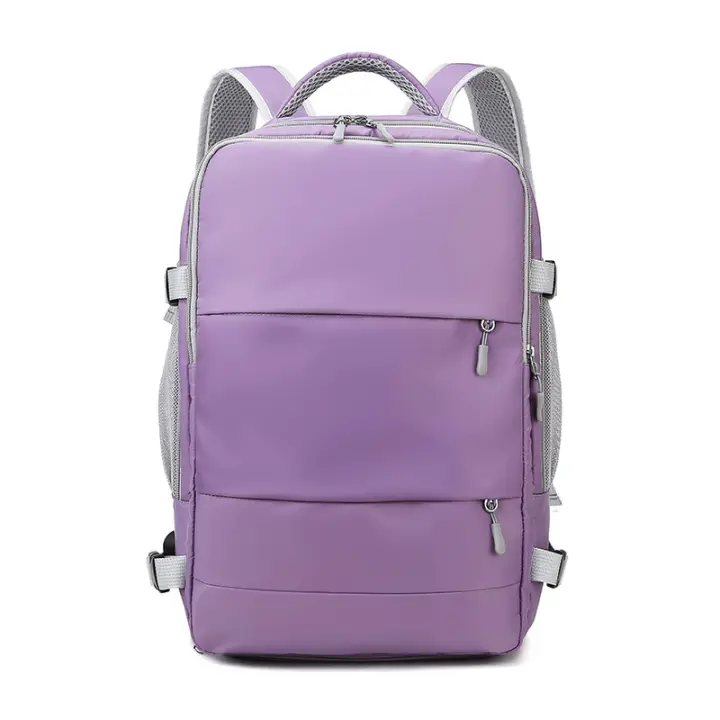 Mochila de viaje de gran capacidad para Mujer, Bolso de Día informal, impermeable, antirobus, Con Correa de equipamiento y Puerto de carga USB - 1