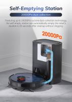 Limpiador de robot ILIFE T10s, aspiradora 2 en 1 y trapeador, estación de vaciado automático, succión de 3000Pa, bolsa de polvo de 2.5L - details 1