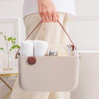 Cesta De Almacenamiento Multifuncional Para Baño Portátil Y Viajes Al Aire Libre Caja De Cosméticos Con Drenaje Para Playa Y Picnics - details 6