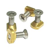 4Pcs M8 Montaje en hidrohoja Latón Tuercas en T para navegar Todas las pistas de hidrohoja al aire libre Accesorios de surf GoldGold Edition - details 1