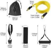 ALLINLIFE Bandas Elasticas Musculacion[Set of 5 Or 8], Gomas Elasticas Musculacion Cintas Elasticas Musculacion con Bolsa de Transporte para Entrenar Powerlifting Fitness Yoga - details 10
