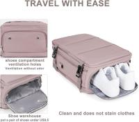 Mochipa de viaje para Mujer, mochipa Grande de viaje homologada para Vuelo para Vueling, EasyJet, mochipa impermeable para portátil de pulgadas Mochipa De Trabajo mochipa de viaje para hombre Zapatos y Puerto USB - details 0