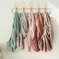 2PCS Funda Para Camarita De Pañales 100% Algodón Muselina Para Bebés Recién Nacidos Cubierta Para Camarita De Baño De Color Sólido Regalo Para Fiesta De Bebés - details 3