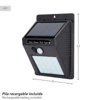 Aplique luz solar 8 led con sensor de movimiento Aktive Tech - details 3