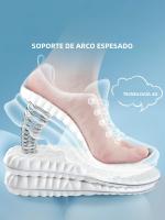 1 par 4D Zapatos suaves plantas para pies Fascitis Plantar Plantilla Arch soporte ortopedico inserciones Deportivas absorción de choque almohadillas de Zapatos - details 3