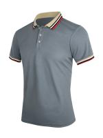 Camisa Polo De Algodón Transpirable Para Hombre Verano Estilo Casual Oficina Moda Marca Manga Corta Top Striped Calidad Superior - details 5