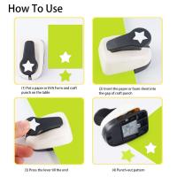 Pulverizador De Agujeros Pentagrama 9-25mm Para Niños Máquina De Scrapbooking Educativa Herramienta De Corte De Papel Y Manualidades - details 4
