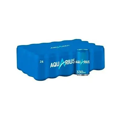 Aquarius Limón,Aquarius Naranja, Bebida Funcional con Sales Minerales, Baja en Calorías, 24 x 330 ml - 1