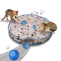 Juguete Interactivo Para Gatos Bola Roolante Rápida En Bolsa Juego De Escondite Para Gatos Juguetes Para Interiores Activado Por Movimiento - details 1