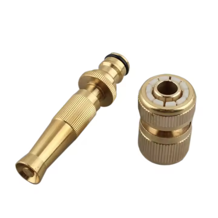 Boquilla de rociado de agua de alta presión, rociador directo de conector rápido, manguera de jardín ajustable, conexión de agua de 4 puntos - 1