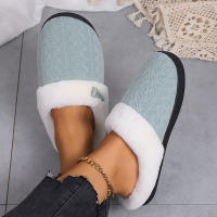 Zapatillas Casuales De Pelo Fluffy Para Mujer Invierno Plush Interior Zapatos De Mujer 2025 Plataforma Calientes Tallas Grandes Pareja Planas - details 10