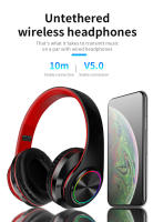 Auriculares Bluetooth Inalámbricos Con Luz Colorida Para Juegos Música Deportes Soporte Para Móvil Y Computadoraauriculares Con Micrófono - details 2