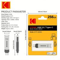 Kodak K273OTGUSB Memoria USB 3.2 Alta Velocidad 32GB 256GB Para Almacenamiento De Teléfonos Móviles Y Computadoras - details 6