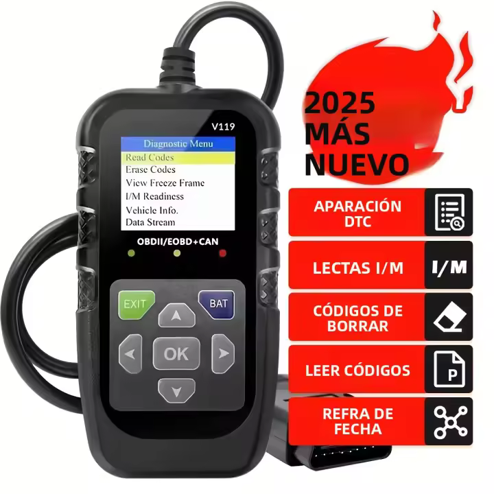 Lector De Código De Diagnosticación OBD2 Para Coche Con Prueba De Tensión Búsqueda Rápida De Códigos De Error Herramienta De Escaneo Y Lectura De Códigos - 1