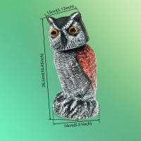 Decoy De Águila Solar Realista Con Ojos Rojos Y Sonido Para Jardín Escultura De Pato Para Asustar a Las Aves Y Controlar El Alcance - details 26