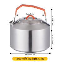 BOPORO Juego de Ollas y Sartenes Portátiles de Acero Inoxidable 304 para Acampar Al Aire Libre y Picnics - details 5
