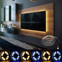 Tiras LED USB DC 5V Blanco Y Cálido Para Luz De TV Decoración De Hogar 1-5m Flexibles Tirita De Película SMD 2835 - details 0