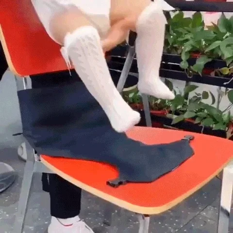 Silla De Bebé Plegable Alta Con Correa Portátil Para Niños Asiento De Comer Y Baño Lavable Con Cinturón De Seguridad Para Viajes - details 1