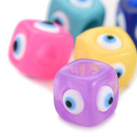 5pcs 12x14mm Mix Square Beads De Resina Con Agujero Grande Para Hacer Joyas Pulsera Llavero Cadena De Teléfono - details 4