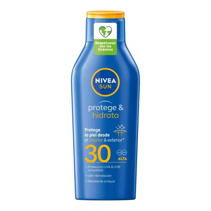 NIVEA SUN FP 30 Protege & Hidrata Leche Solar Hidratante 400ml - 1